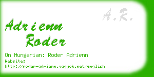 adrienn roder business card